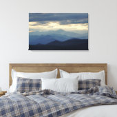 Schoonheid van de blauwe wijk canvas afdruk (Insitu (Slaapkamer))