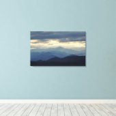 Schoonheid van de blauwe wijk canvas afdruk (Insitu (Houten vloer))