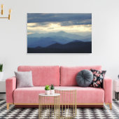 Schoonheid van de blauwe wijk canvas afdruk (Insitu (Woonkamer))