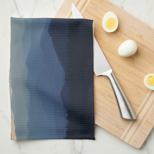 Schoonheid van de blauwe wijk theedoek (Quarter Fold)