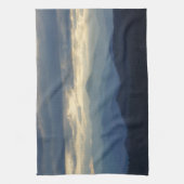 Schoonheid van de blauwe wijk theedoek (Verticaal)