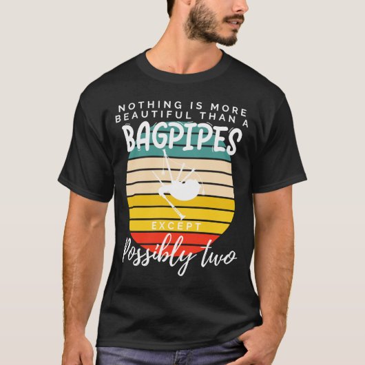 Schoonheid van de doedelzak: twee zijn beter dan é t-shirt (Voorkant)