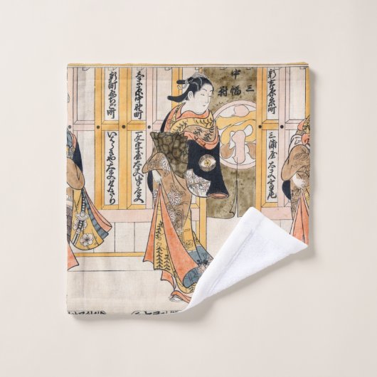 Schoonheid van de driekwart hoofdsteden bad handdoek (Wasdoekje)