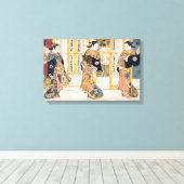 Schoonheid van de driekwart hoofdsteden canvas afdruk (Insitu (Houten vloer))