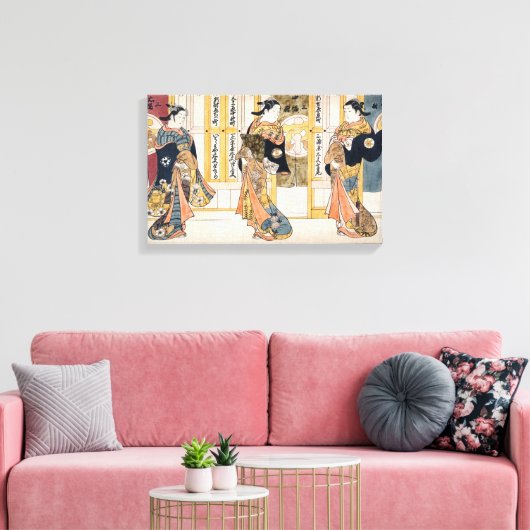 Schoonheid van de driekwart hoofdsteden canvas afdruk (Insitu (Woonkamer))