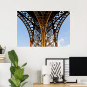Schoonheid van de Eiffeltoren in Parijs Poster (Thuiskantoor)
