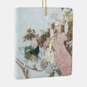  schoonheid van de fluitfles door Edmund Dulac Keramisch Ornament (Rechts)