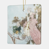  schoonheid van de fluitfles door Edmund Dulac Keramisch Ornament (Links)