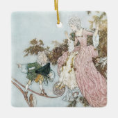  schoonheid van de fluitfles door Edmund Dulac Keramisch Ornament (Voorkant)