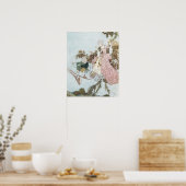  schoonheid van de fluitfles door Edmund Dulac Poster (Keuken)