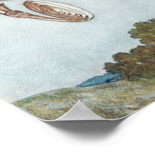  schoonheid van de fluitfles door Edmund Dulac Poster (Hoek)