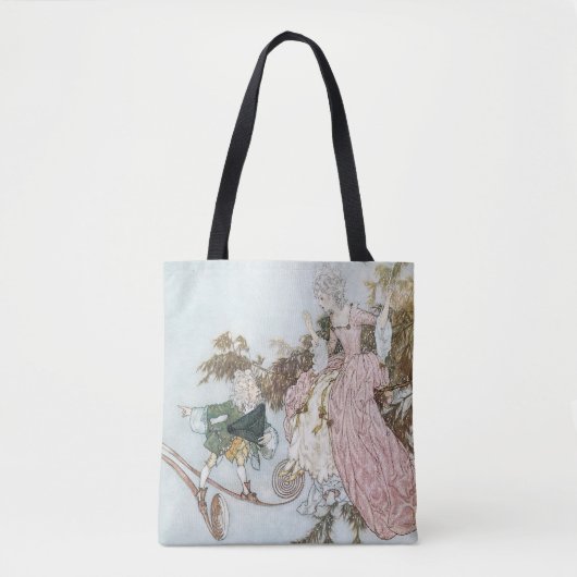  schoonheid van de fluitfles door Edmund Dulac Tote Bag (Voorkant)