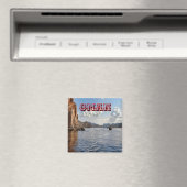 Schoonheid van de kust van Oman Magneet (Insitu (Vaatwasser))