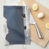 Schoonheid van de kust van Oman Theedoek (Quarter Fold)