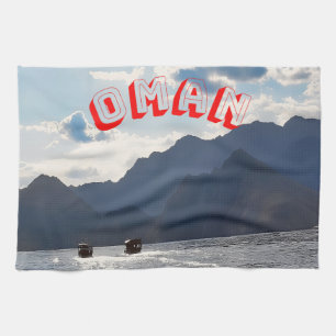 Schoonheid van de kust van Oman Theedoek
