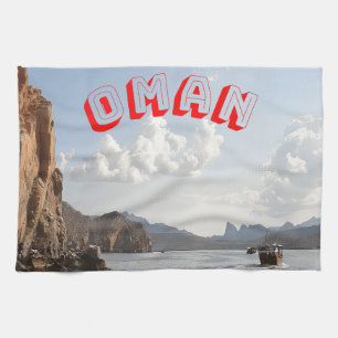 Schoonheid van de kust van Oman Theedoek