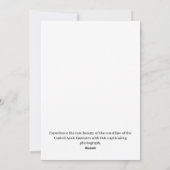 Schoonheid van de kustlijn feestdagenkaart (Achterkant)