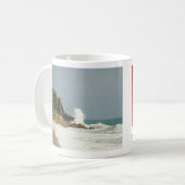 Schoonheid van de kustlijn koffiemok (Voorkant links)