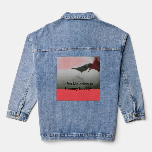 Schoonheid van de Liefde T-Shirt Denim Jacket (Achterkant)