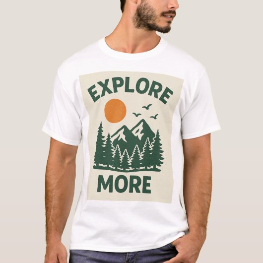 Schoonheid van de Natuur - Serene Landscape Art De T-shirt (Voorkant)
