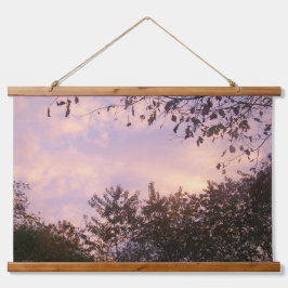Schoonheid van de schemerhouten wandtapijt hangend wandkleed