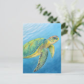 Schoonheid van de schildpad briefkaart (Staand voorkant)
