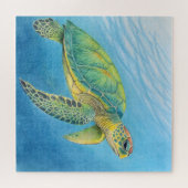 Schoonheid van de schildpad legpuzzel (Horizontaal)