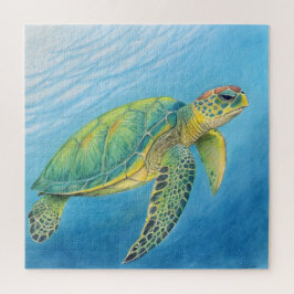 Schoonheid van de schildpad legpuzzel
