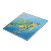 Schoonheid van de schildpad tegeltje (Zijkant)
