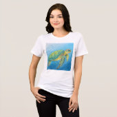 Schoonheid van de schildpad Tri-Blend shirt (Voorkant volledig)
