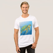 Schoonheid van de schildpad Tri-Blend shirt (Voorkant volledig)
