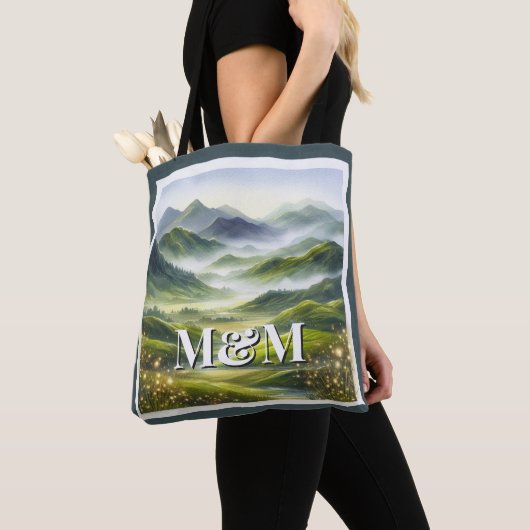 Schoonheid van de Schotse Hooglanden, Monogram Mod Tote Bag (Dichtbij)