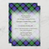 Schoonheid van de Tartan Clan Blair Schotse Plaid (Voorkant / Achterkant)