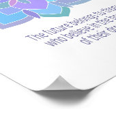 Schoonheid van droomcitaat poster (Hoek)