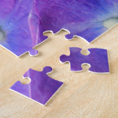 Schoonheid van een blauwe Hortensia Legpuzzel (Zijkant)