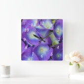 Schoonheid van een blauwe Hydrangea wandklok (Huis)