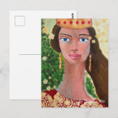 Schoonheid van een koningin briefkaart (Voorkant / Achterkant)