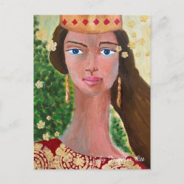 Schoonheid van een koningin briefkaart