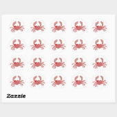 Schoonheid van een krab sticker (Vel)