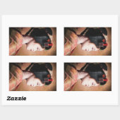 Schoonheid van Geisha - cool japanse schilderij Rechthoekige Sticker (Vel)