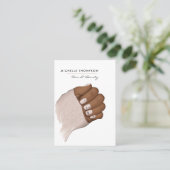 Schoonheid van haar en nagels visitekaartje (Staand voorkant)