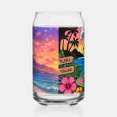 Schoonheid van Hawaï Blikvorm Glas (Links)