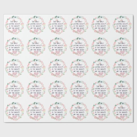 Schoonheid van het hart cadeaupapier (Vlak)