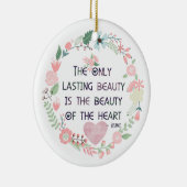 Schoonheid van het hart keramisch ornament (Rechts)
