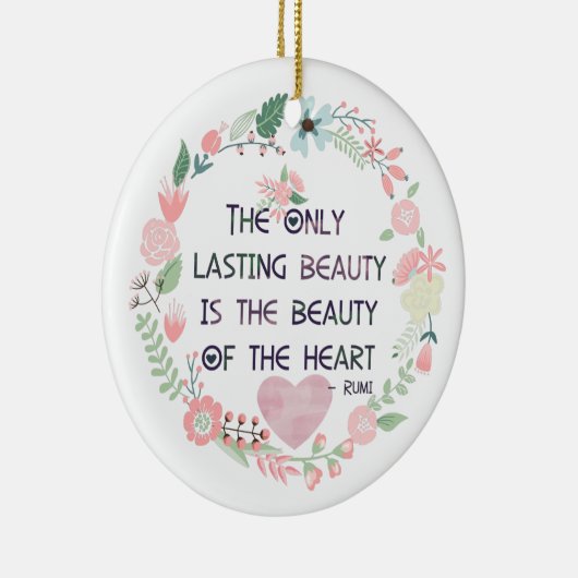 Schoonheid van het hart keramisch ornament (Rechts)