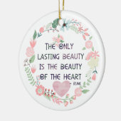 Schoonheid van het hart keramisch ornament (Links)