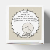 Schoonheid van het leven bedankdoosjes (Bovenkant)