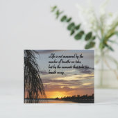 Schoonheid van het leven briefkaart (Staand voorkant)