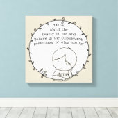 Schoonheid van het leven canvas afdruk (Insitu (Houten vloer))