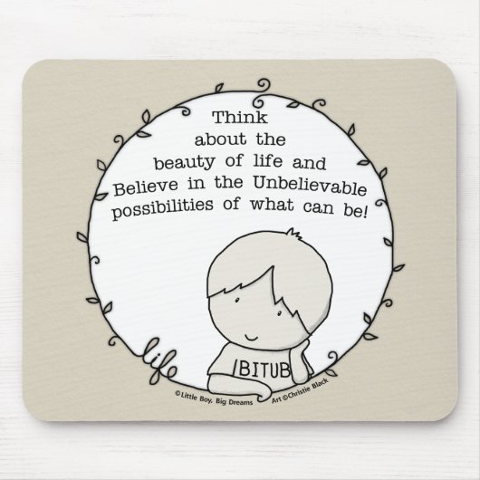 Schoonheid van het leven muismat (Voorkant)